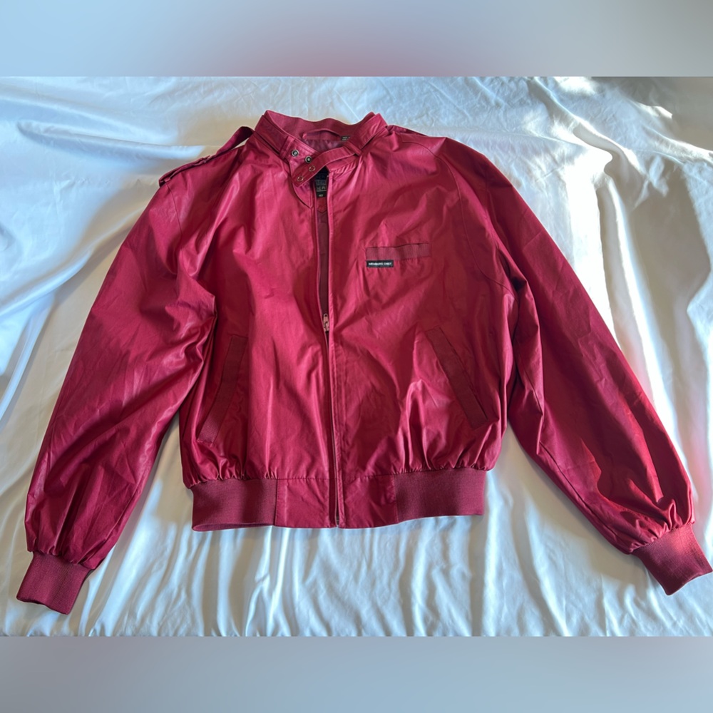 Members Only Vintage Red Maroon Jacket
